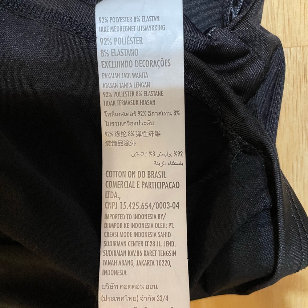๐5 for $25๐ Cotton On Black Ruched Crop Tank Top Size Small - Picture 4 of 6